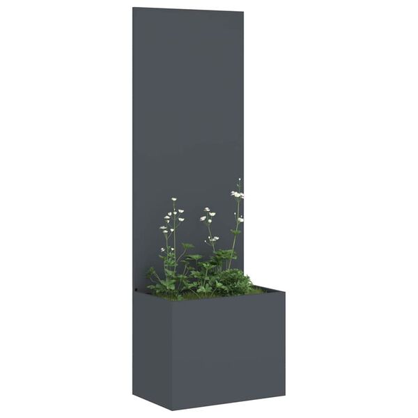 vidaXL Garden Privacy Screen Anthracite 50 x 140 cm Cold-rolled steel