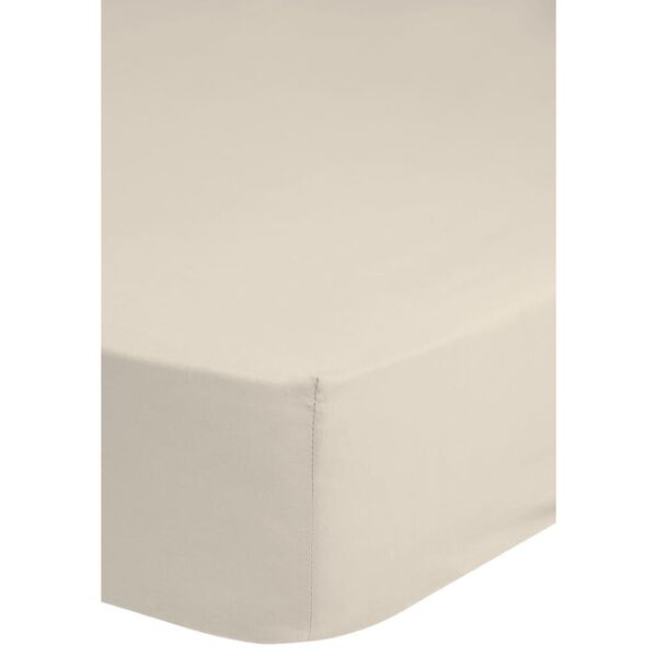 Good Morning Fitted Sheet Jersey 180x220 cm Ecru 0200.01.47