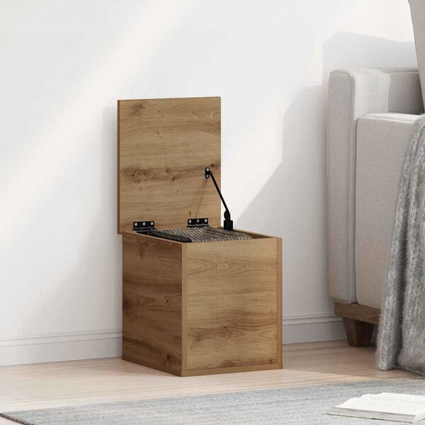 vidaXL Storage Box Artisan Oak 30 x 35 x 35 cm Engineered Wood