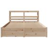 vidaXL Bed Frame with Headboard without Mattress 120x190 cm Small Double