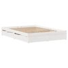 vidaXL Bed Frame without Mattress White 140x190 cm Solid Wood Pine