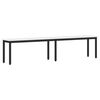 vidaXL Bench White 200 x 35 x 45 cm Solid Pine Wood