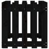 vidaXL Garden Planter with Fence Design Black 50x50x50 cm Solid Wood Pine