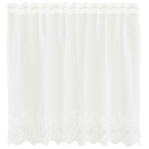 vidaXL Lace Curtain White 80 x 150 cm Polyester