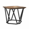 vidaXL Side Table Set 2 pcs Smoked Oak Engineered Wood and Steel