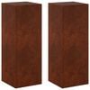 vidaXL Plant Stand 2 pcs Rusty 30 x 30 x 80 cm Weathering Steel