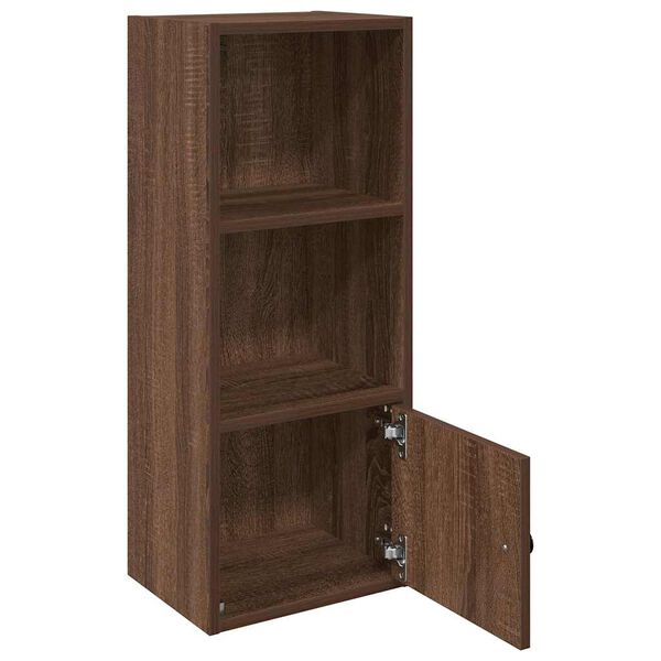 vidaXL Bookcase Brown Oak 31x24x77 cm Engineered Wood