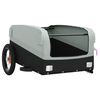 vidaXL Bike Trailer Black and Grey 30 kg Iron