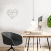 Homemania Wall Decoration Heart 47x40 cm Steel Silver