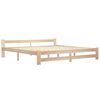 vidaXL Bed Frame without Mattress with 4 Drawers Solid Wood 200x200 cm
