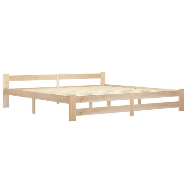 vidaXL Bed Frame without Mattress with 4 Drawers Solid Wood 200x200 cm
