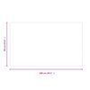 vidaXL Fireplace Glass Plate Rectangular 100x60 cm