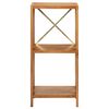 vidaXL 3-Tier Shelf 40x30x87 cm Solid Oak Wood