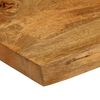 vidaXL Table Top 90x60x2.5 cm Live Edge Solid Wood Mango