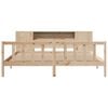 vidaXL Bookcase Bed without Mattress 180x200 cm Super King Solid Wood Pine