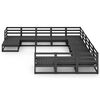 vidaXL 12 Piece Garden Lounge Set Solid Pinewood