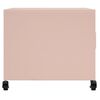 vidaXL Coffee Table Pink 68x50x43.5 cm Steel