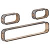 vidaXL Wall Shelf | Natural wood and black metal | Solid mango wood, metal