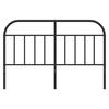 vidaXL Metal Headboard Black 140 cm