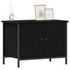 vidaXL TV Cabinet Black Oak 60 x 35 x 45 cm Engineered Wood