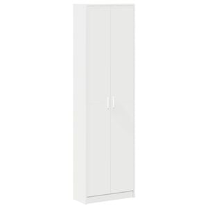 vidaXL Wardrobe with Shelf White 55 x 25 x 189 cm Engineered Wood