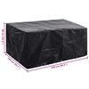 vidaXL Garden Furniture Cover 6 Person Poly Rattan Set 10 Eyelets 240x140cm