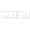 vidaXL Outdoor Dog Kennel Silver 6x6x2 m Galvanised Steel