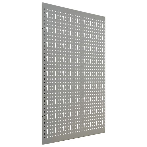 vidaXL Wall-mounted Peg Boards 3 pcs 40x58 cm Steel