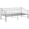 vidaXL Pull-out Sofa Bed Frame without Mattress Grey Metal 90x200 cm