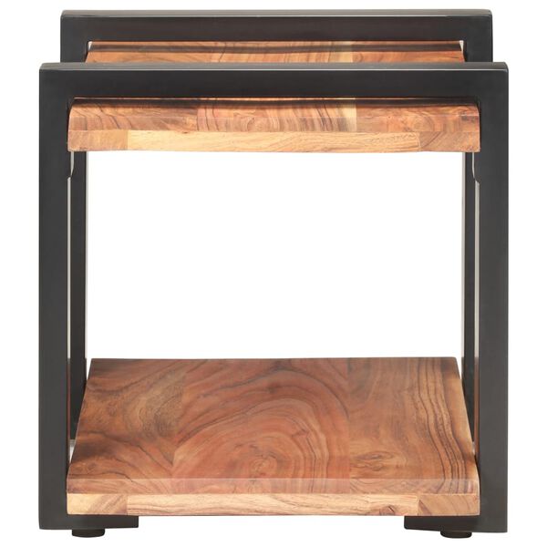 vidaXL Bedside Cabinet 50x40x40 cm Solid Acacia Wood