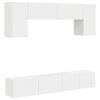 vidaXL TV Cabinet Set 4 pcs White Engineered Wood