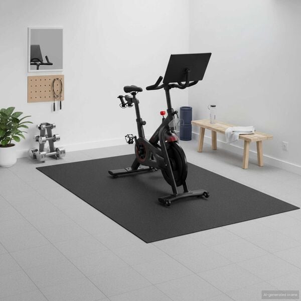 vidaXL Sport Protection Mat Black 243 x 152 x 0.6 cm PVC