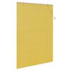 vidaXL Roller Blind with Curtains Manual Yellow 140 x 220 cm Bamboo
