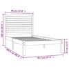 vidaXL Bed Frame without Mattress 90x200 cm Solid Wood