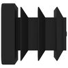 vidaXL End Caps 10909 pcs Black 15 x 15 x 15 mm PP