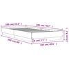 vidaXL Bed Frame without Mattress White 100x200 cm Engineered Wood