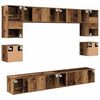 vidaXL TV Cabinet Set Wall-mounted 8 pcs Old Wood Engineered Wood