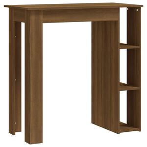 vidaXL Bar Table | Brown oak | Engineered wood | Medium | Bar Table