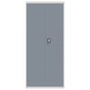 vidaXL File Cabinet Light Grey and Dark Grey 90x40x200 cm Steel