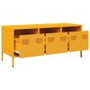 vidaXL TV Cabinet Mustard Yellow 101.5x39x43.5 cm Cold-rolled Steel
