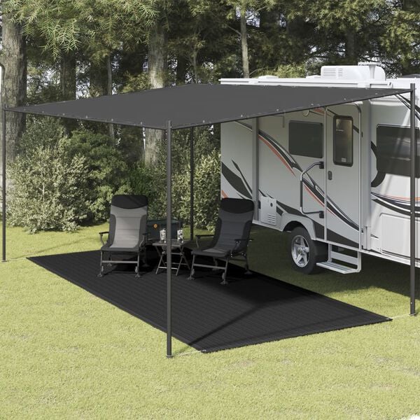 vidaXL Tent Carpet 250x500 cm Black