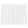 vidaXL Lace Curtain with Curtains Floral White 100 x 200 cm Polyester