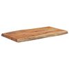 vidaXL Table Top 70x40x2,5 cm Rectangular Solid Wood Acacia Live Edge