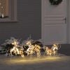 vidaXL LED Reindeers with 60 LEDs 3 pcs Warm White PET