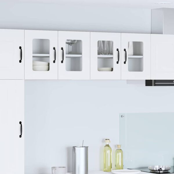 vidaXL Kitchen Cabinet 2 pcs White 60 x 31 x 40 cm Engineered Wood