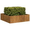 vidaXL Planter Rusty 100x100x30 cm Weathering Steel