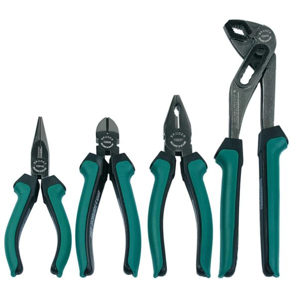 Br&uuml;der Mannesmann Four Piece Pliers Set Steel 10997