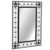 vidaXL Wall Mirror Rectangular 50x80 cm Black