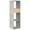 vidaXL Book Cabinet Concrete Grey 34x31x112 cm Engineered Wood