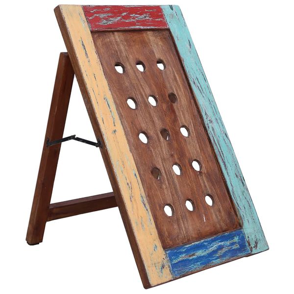 vidaXL Wine Rack for 15 Bottles 47x28x78 cm Solid Reclaimed Wood